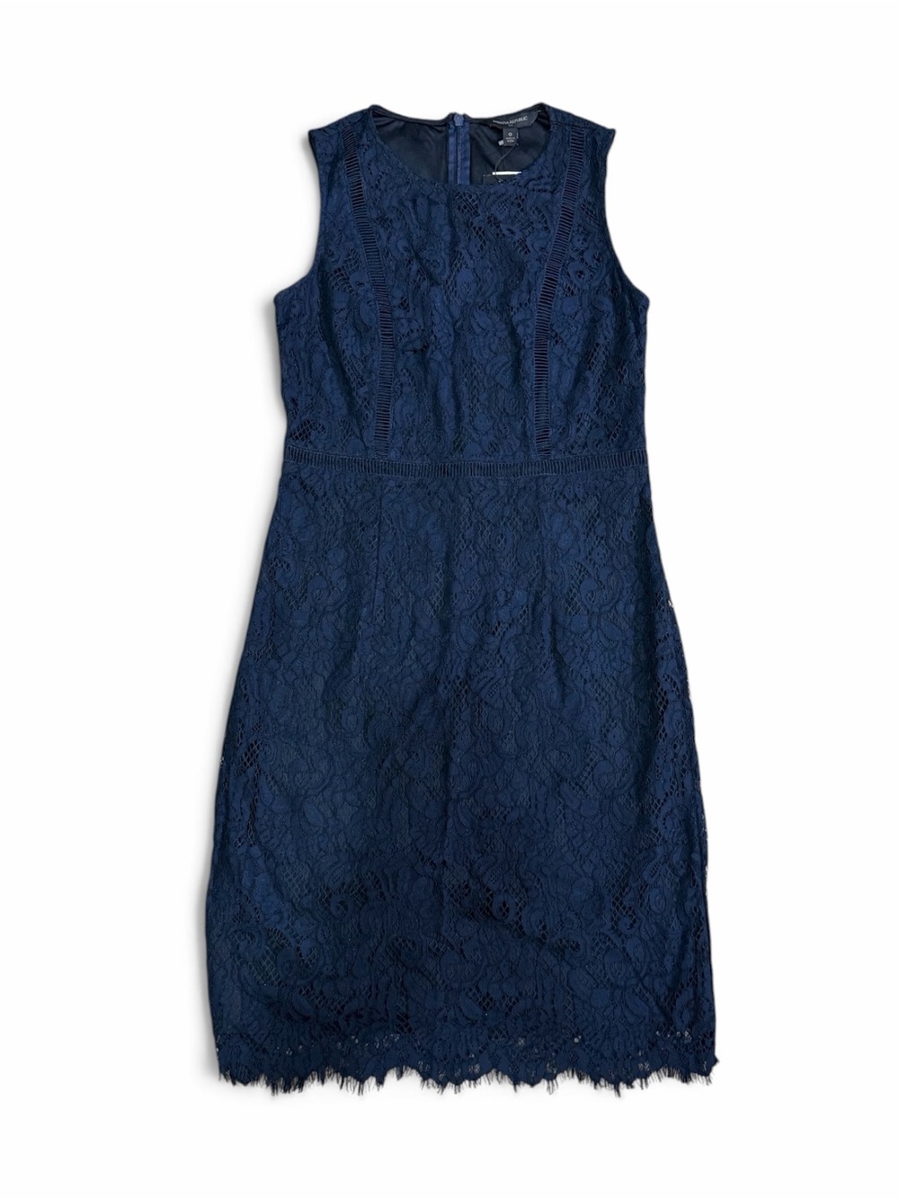 Banana Republic NWT Navy Blue Lace Sheath Dress Size 0